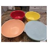 (4) Large Plastic Mixing Bowls