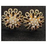 Vintage Brooch Style Earrings