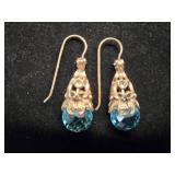Pretty Blue Stone Earrings