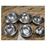 Set of (6) Stainless Mixing Bowls