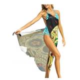 (2) NWT Strap Cover Up Beach Backless Wrap Long