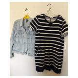 GAP Dress & Denim Jacket Sz LG