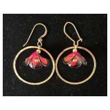 Unique Glass Flower Earrings
