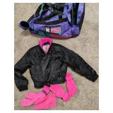 Juniors XS Jacket & Vintage Duffel Bag
