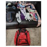 Rolling Backpack & Assort. SKI Gloves, Scarves
