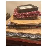 Assorted Fabric  & Wooden Frames