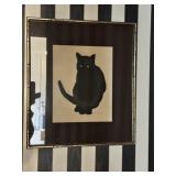 18"x16" Chick Bragg Black Cat Print