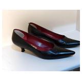 Salvatore Ferragamo Black Leather Pumps Sz 7.5