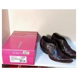 BCBG Leather Western Booties Sz 7.5 Brown