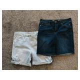 (2) Seven Jeans Bermuda Shorts Sz 16