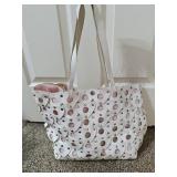 DKNY Leather Cutout Tote Bag