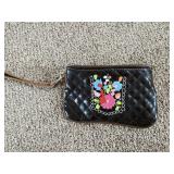 Consuela Vinyl Embroidered Clutch 8x5