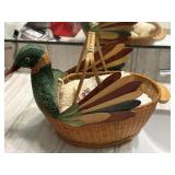 14" x7"x 3.5" Duck Basket/Hand Towel Holder &