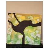 34x37 Abstract Oil on Canvas