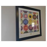 Framed Circle Art 27x28