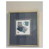 9"x8" Azechi Umetaro Cup Hand Print