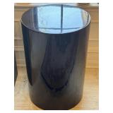 19"Dia x 28" Tall Black Glossy Side Table
