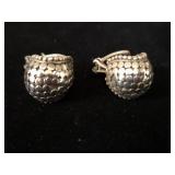 John Hardy Sterling Silver .925 Dot Huggie