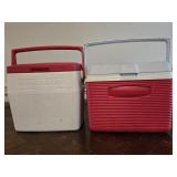 (1) Rubbermaid  & (1) Coleman Ice Cests