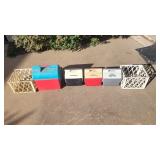 (4) Coolers and (2) Baskets