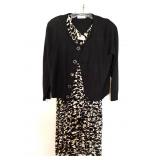 Calvin Klein Leopard Dress w/Sweater