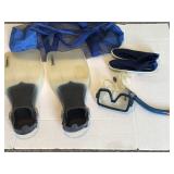 Adult Fin & Mask Snorkel & Swimming Shoes