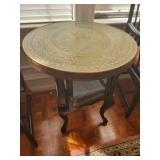 Brass/Copper Top Smoking Table