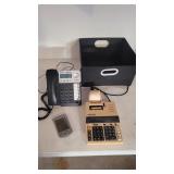 AT&T Phone, Panasonic Adding Machine,