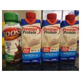 (3) Bottles Premier Protein Drinks + (1) Bottle