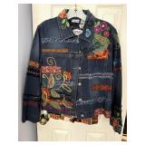 Chicos Design Jacket & Shirt Sz 0