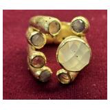 Multi Gemstone Ring Sz 7