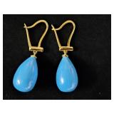 Sleeping Beauty Turquoise Earrings