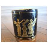 24K Gold/Blue Cup Handmade in Greece