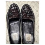 Bruno Magli Italy Brown Crocodile Tassel Menï¿½s