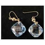 Blue Topaz Earrings