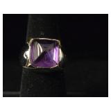 Purple Stone Ring Sz 7