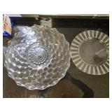 (2) Large Glass Platters