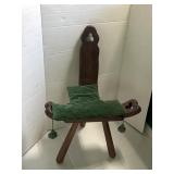 21"x11"x30" Antique Wooden Birthing Chair