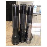 (4) MaG Lite Flashlights, (1) Eddie Bauer, (1)