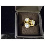 Fashion Crystal Ring Size 7.75