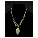 Vintage Green Stones Necklace