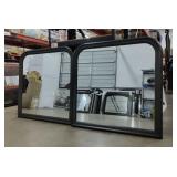 (2) Wooden Framed Mirrors