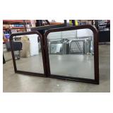 (2) Cherry Wood Mirrors