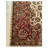 Wool Area Rug 110x96"