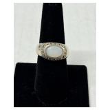 VTG Silver and Gemstone Ring Size 7.5