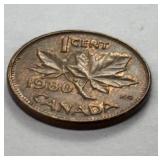VTG 1980 One Cent Canada Coin  Iconic Numismatic