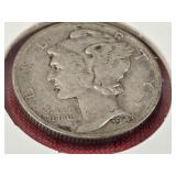 1943 Mercury Dime, also known as the Winged