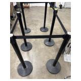 (6) HBD 40" Retractable Belt Barrier