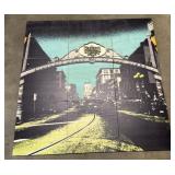 Amy Smith Gas Lamp Mural 9pcs 16" Panels
