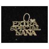 Vintage 14K Extra Special Nana Pendant